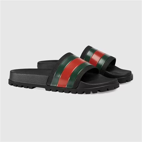 Naisan45 – Gucci web rubber slides – Rep Preview .